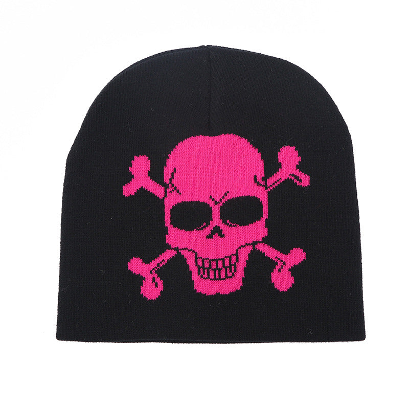 Outdoor Graffiti Diablo Series Halloween Skeleton Knitted Hat