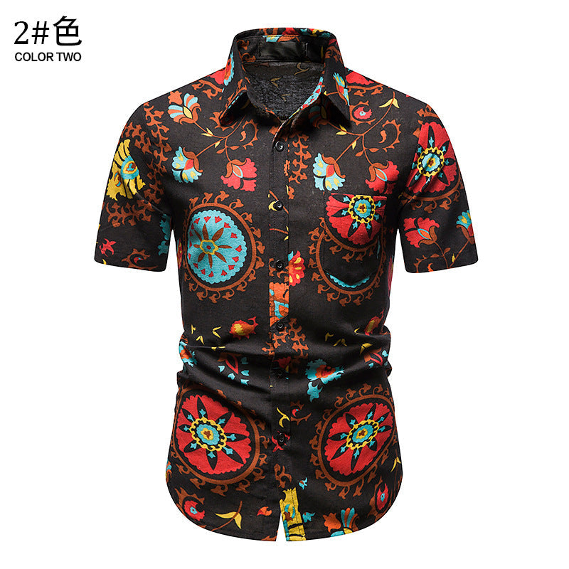 Chemise d'été décontractée pour homme, idéale pour les vacances à la plage