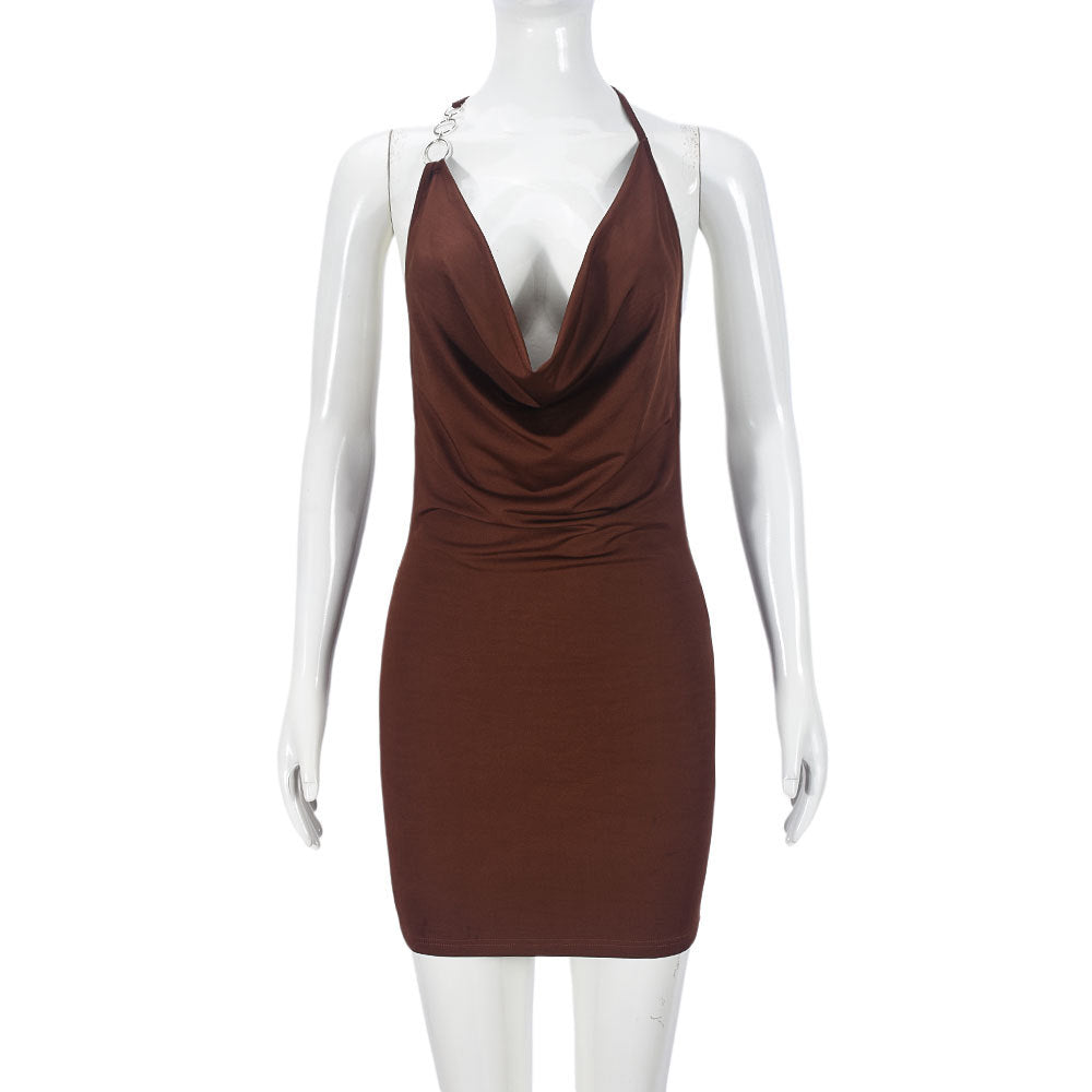 Women Nightclub Sexy Backless Bodycon Dress