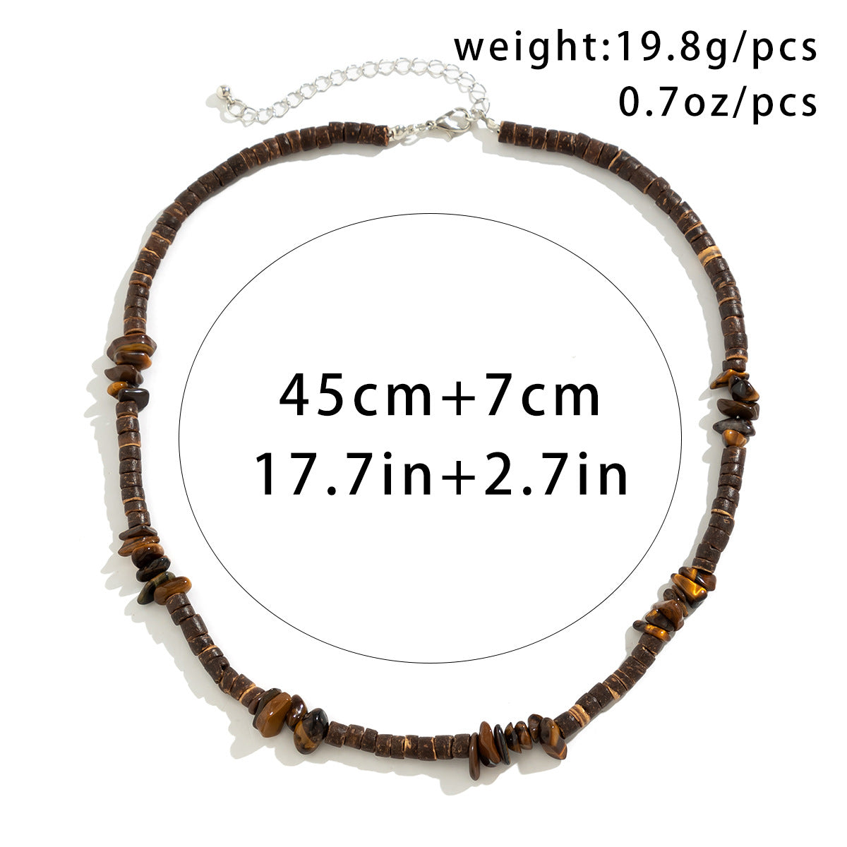 Men Fashion Casual Bohemian Turquoise Bracelet Necklace