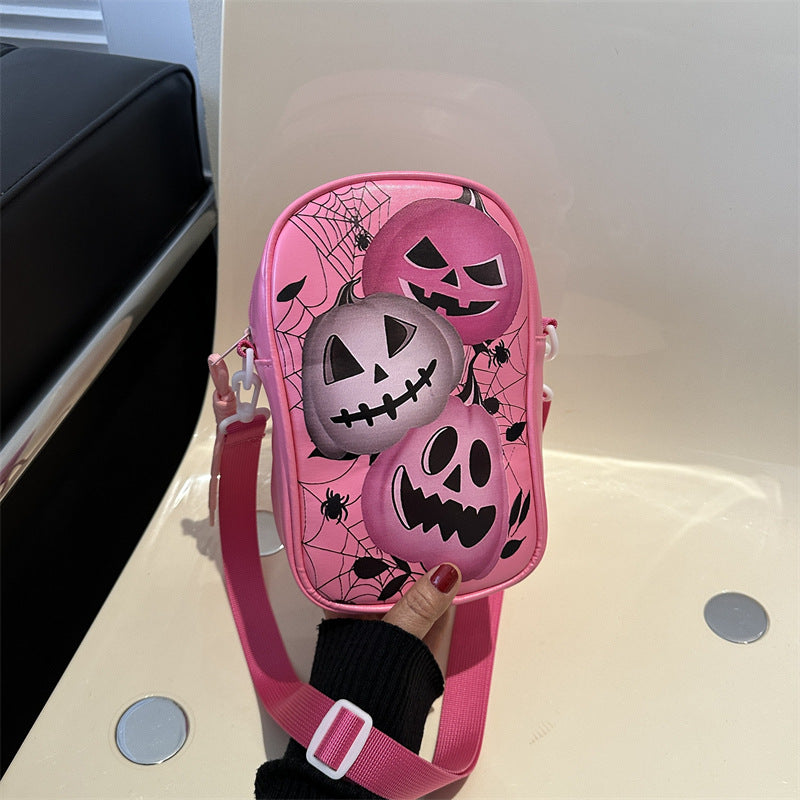 Bolso bandolera con grafiti de murciélago oscuro para mujer, de Halloween