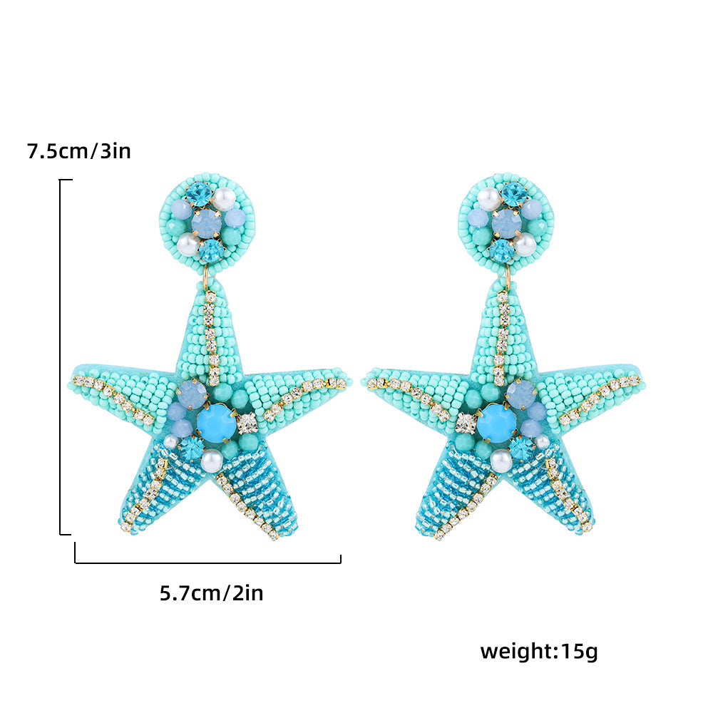 Summer Vacation Marine Style Shell Earrings
