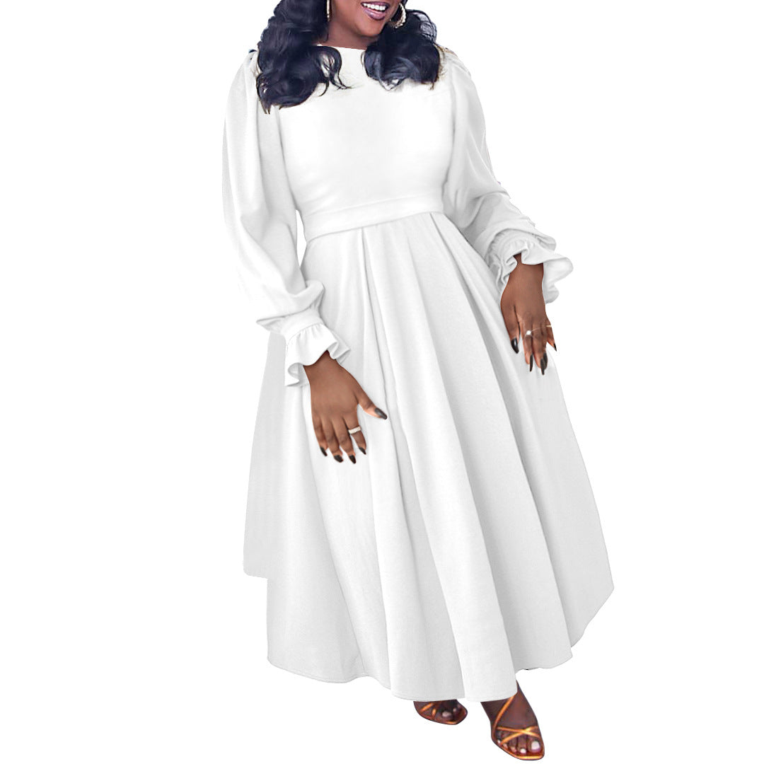 Vestido jersey elegante de talla grande para mujer