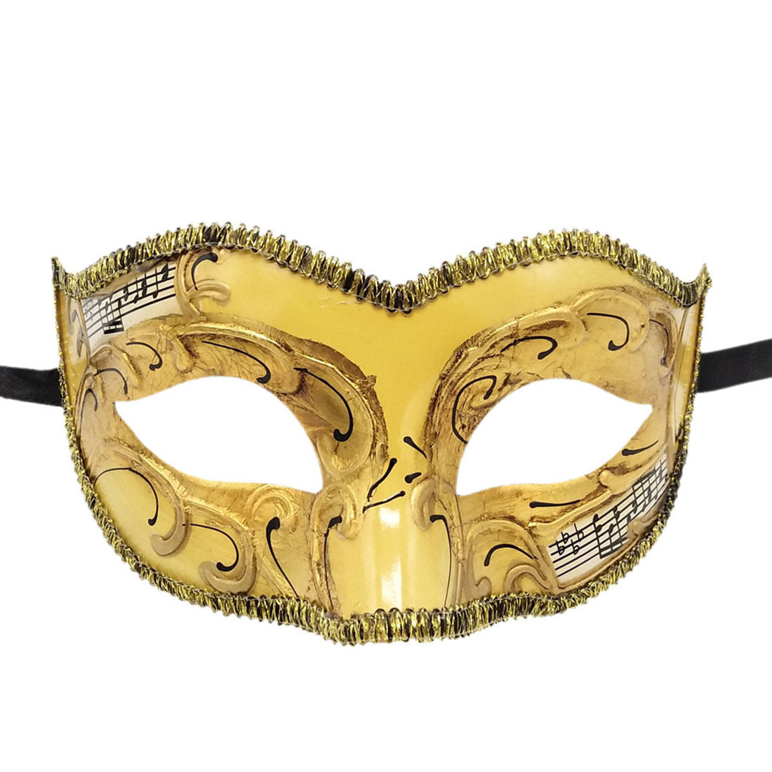 Men Retro Color Matching Halloween Half Face Mask