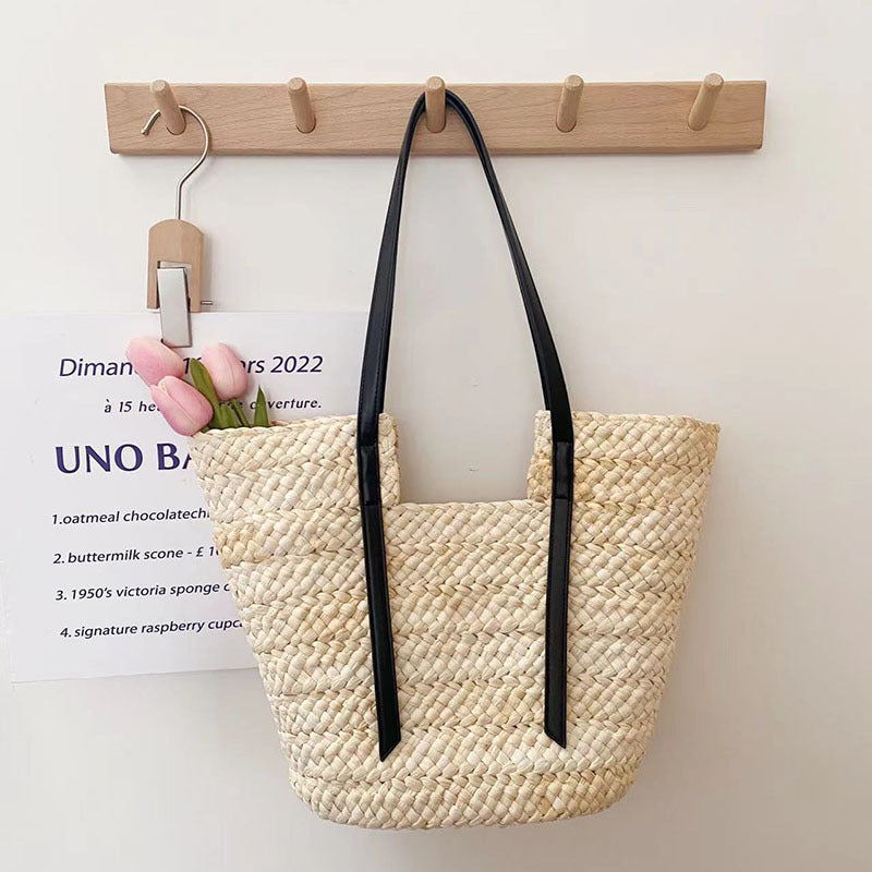 Bohemian Style Large Capacity Straw Woven Tote Bag