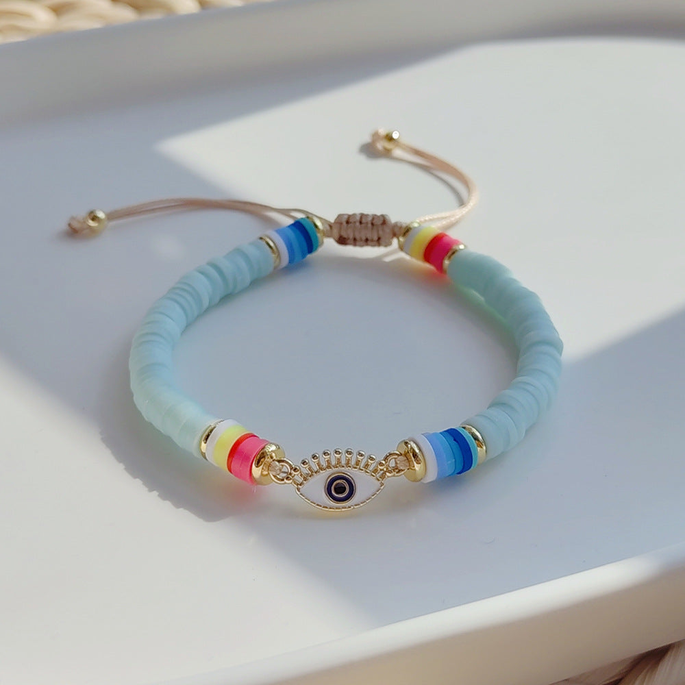 Women Fashion Bohemian Luck Eye Multicolor Bracelet
