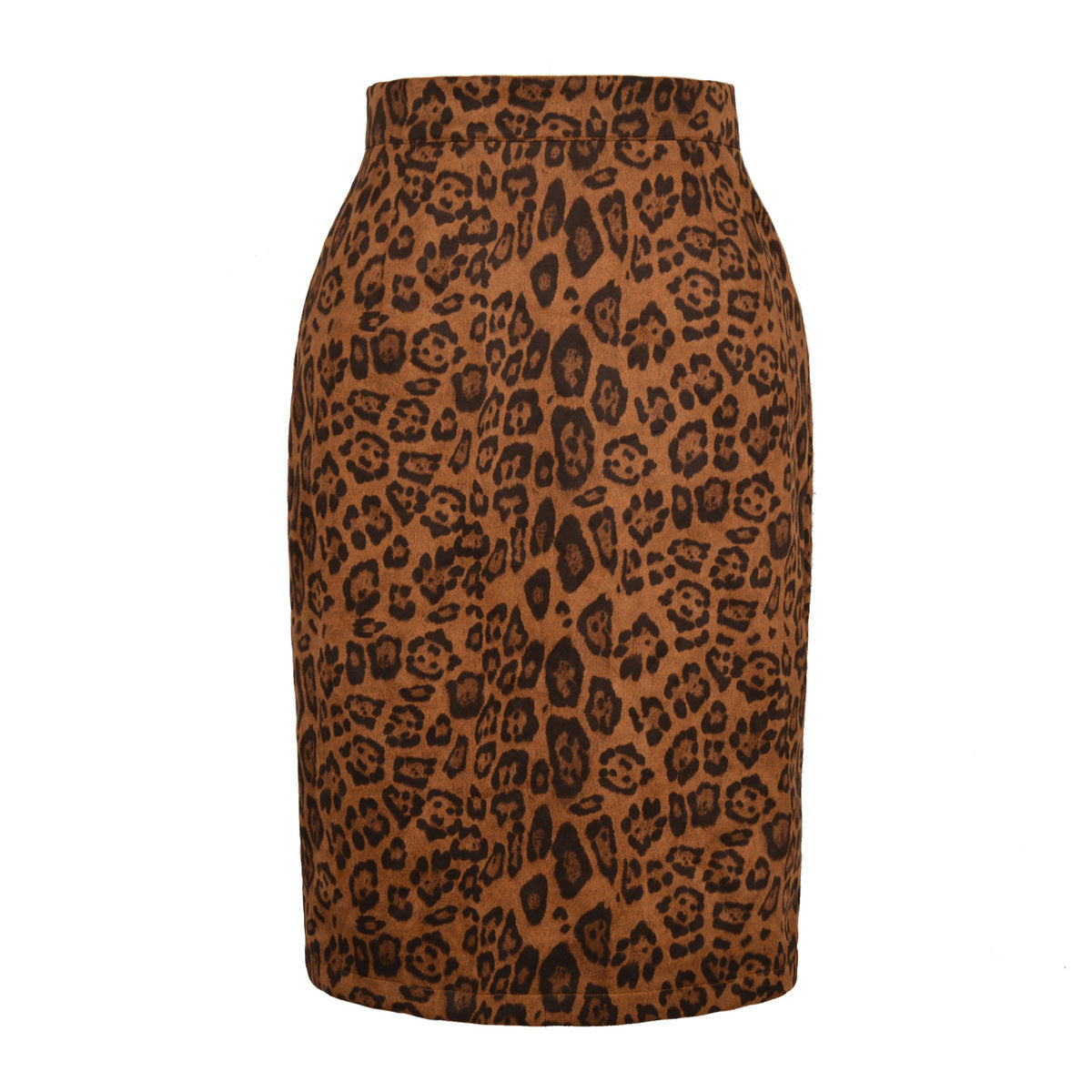 Falda sexy de ante con estampado de leopardo para mujer en varios colores