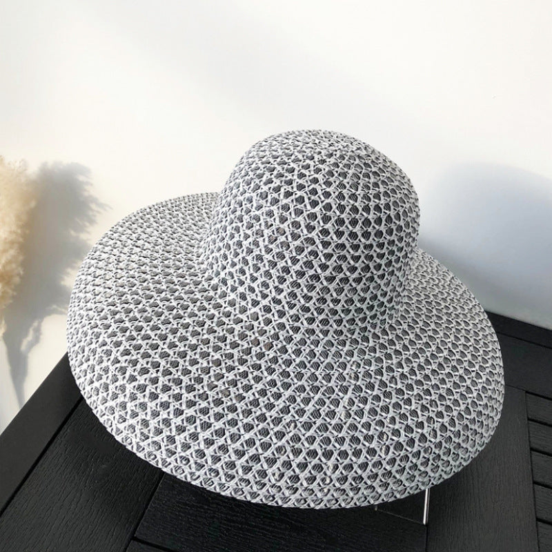 Vintage Vacation Seaside Beach Summer Big Brim Sunhat