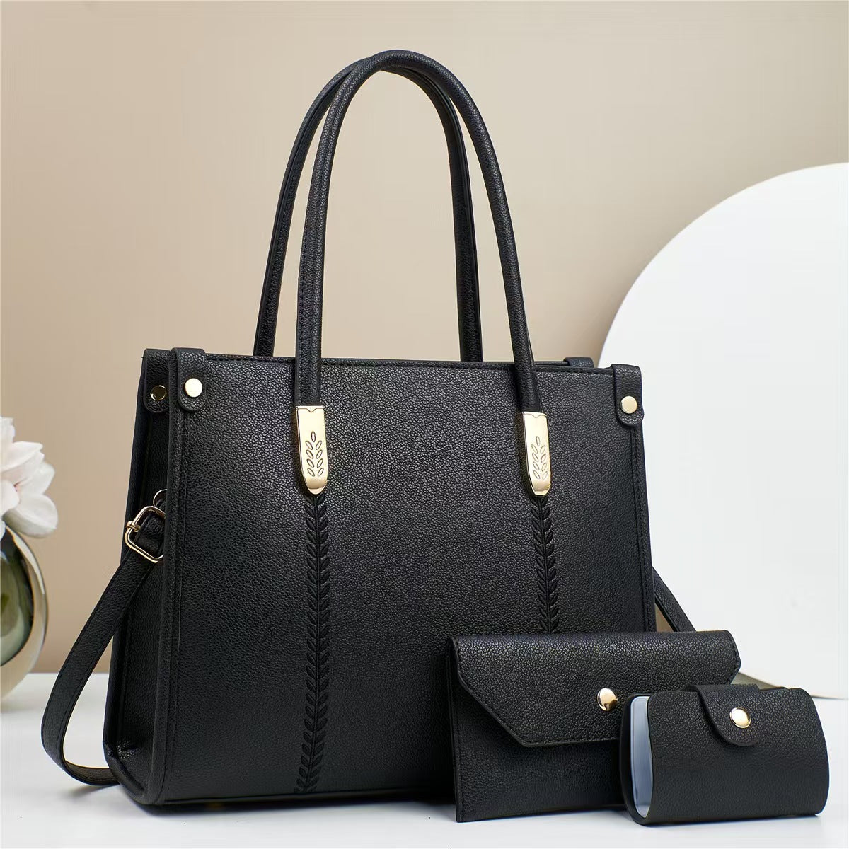 Large Capacity Women Tote Bag Three-Piece Set