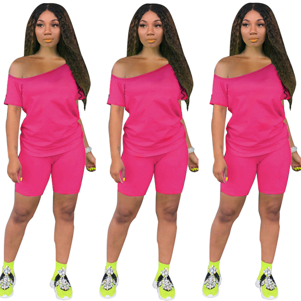 Women Casual Fashion Cotton Printed Two-Piece Set
