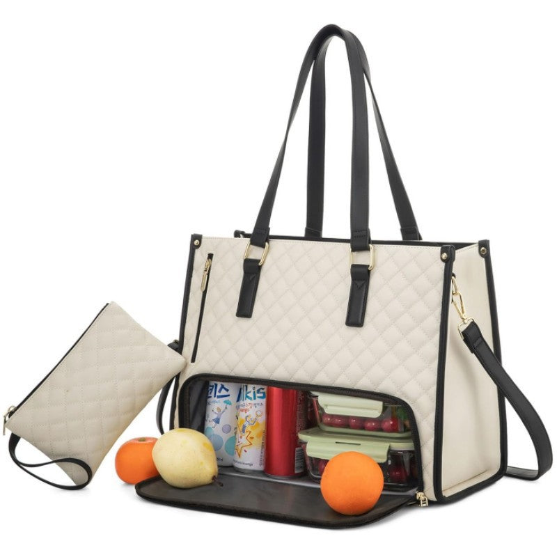 Large-Capacity Leather Storage Tote Bag Set