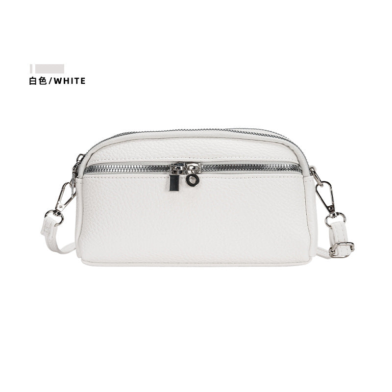 Women Casual Solid Color PU Leather Crossbody Bag