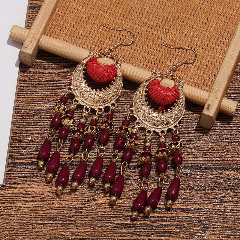 Bohemian Ethnic Style Retro Tassel Earrings
