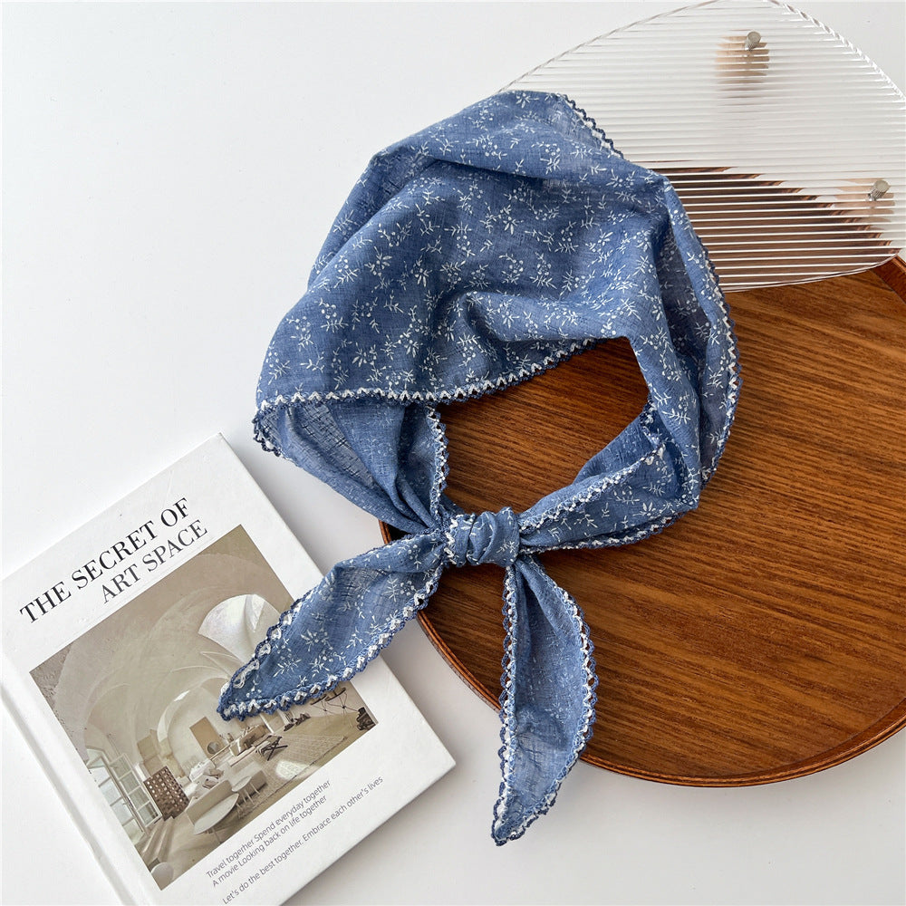 Summer Women Fashion Sunscreen Cotton Linen Scarf