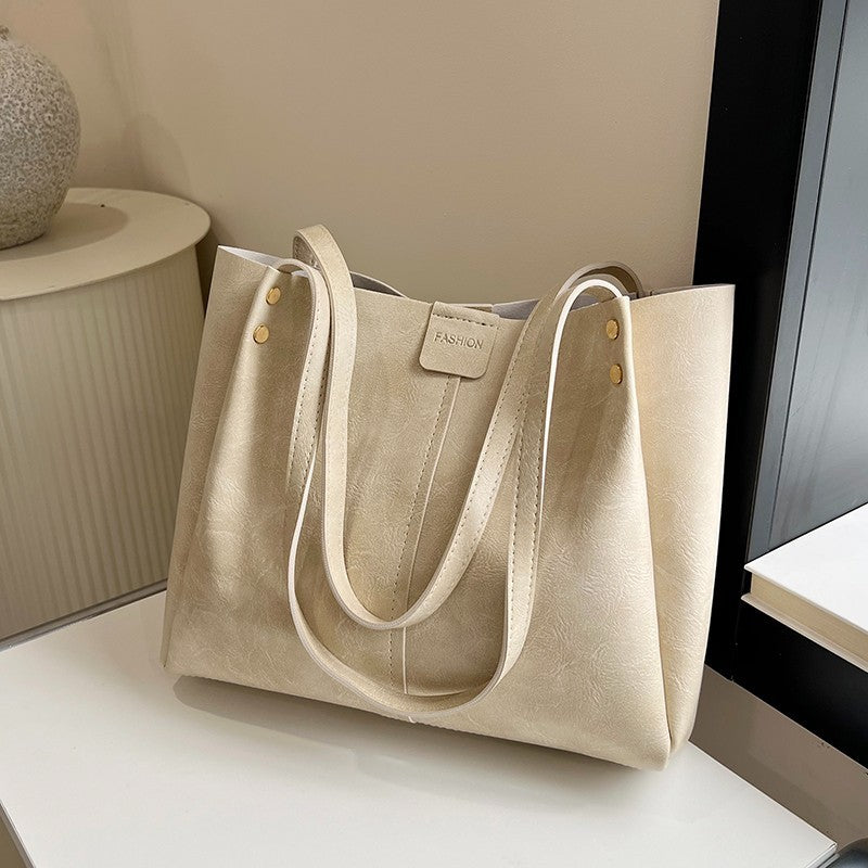 Bolso de mano informal de gran capacidad a la moda para mujer