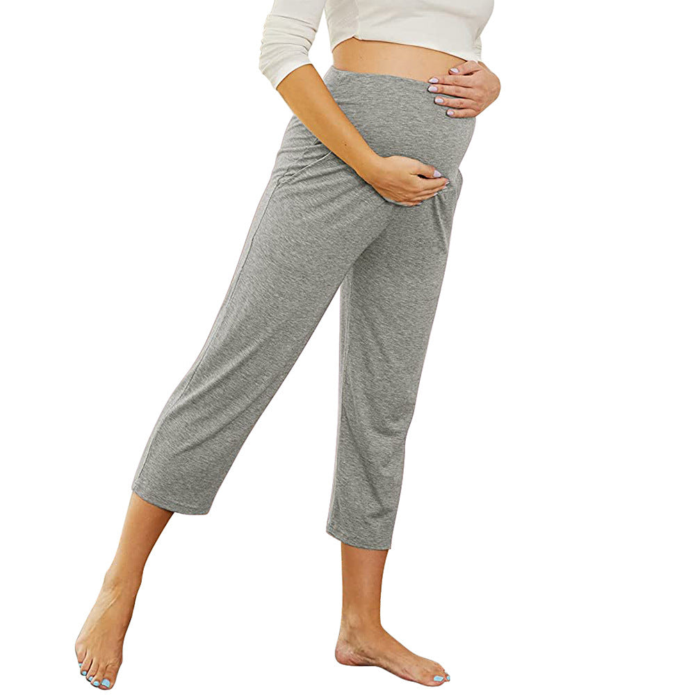 Pregnant Women Casual Solid Color Yoga Pants