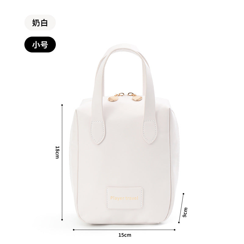 Bolsa de cosméticos portátil, sencilla y moderna, de gran capacidad para mujer.