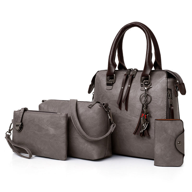 Fashion Women Four-Piece Set Retro Handbag Set