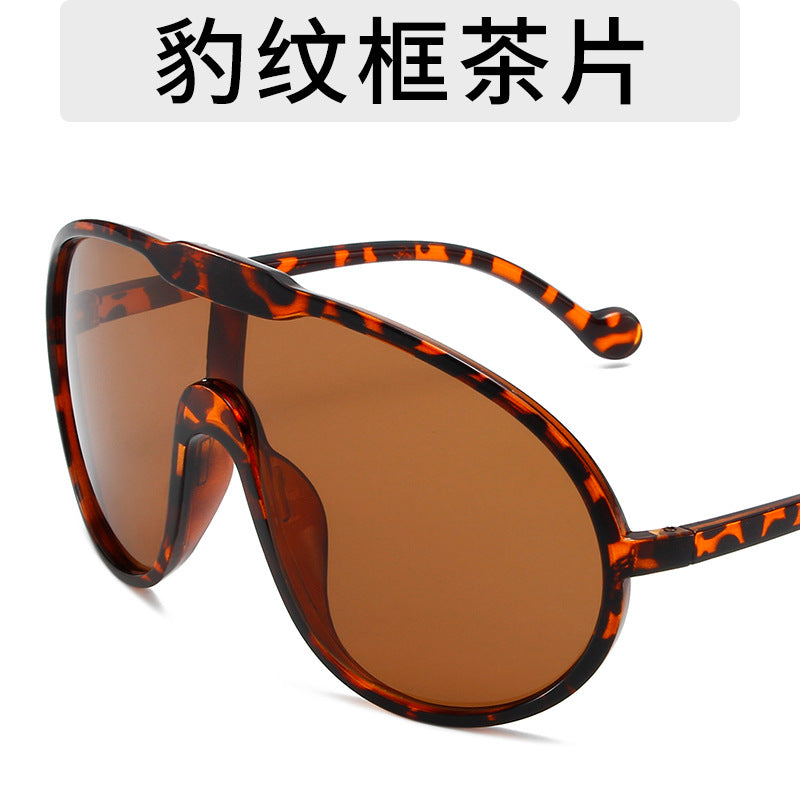 Gafas de sol personalizadas con montura grande exagerada de moda