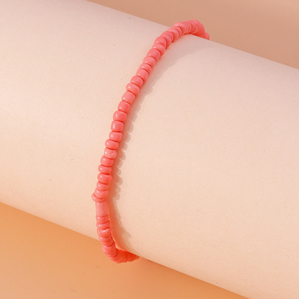 Bohemian Fashion Multicolor Beaded Anklet
