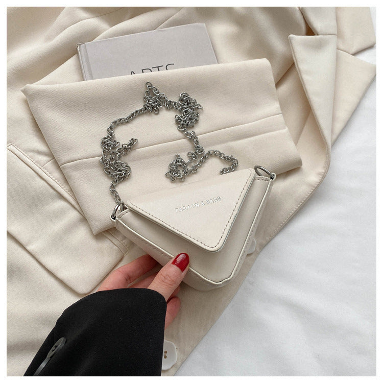 Bolso bandolera informal de PU de color sólido a la moda para mujer