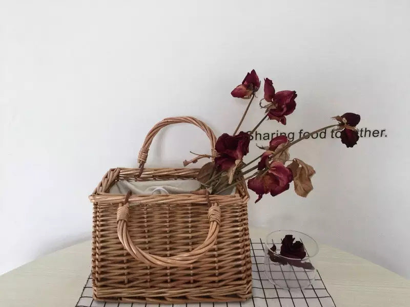 Bohemian Vacation Straw Woven Handbags
