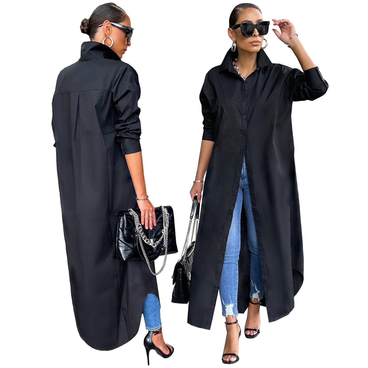 Bulk Trade Women's Fashion Casual Solid Color Coat