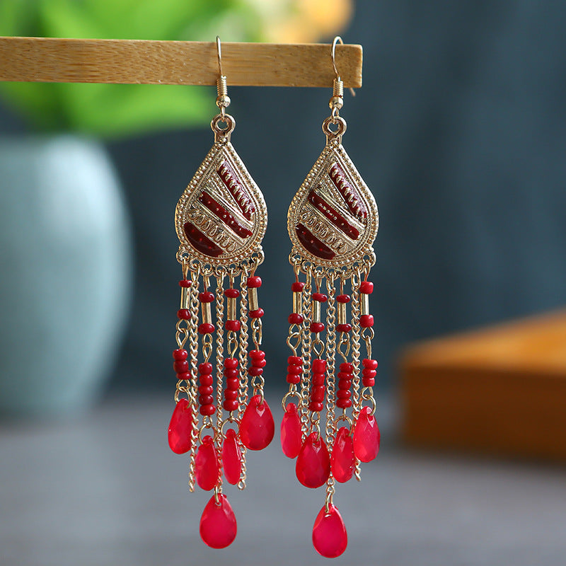 Bohemian Ethnic Style Retro Tassel Earrings