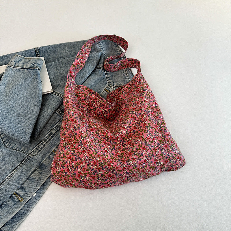Bolso tote de lona informal de gran capacidad para mujer