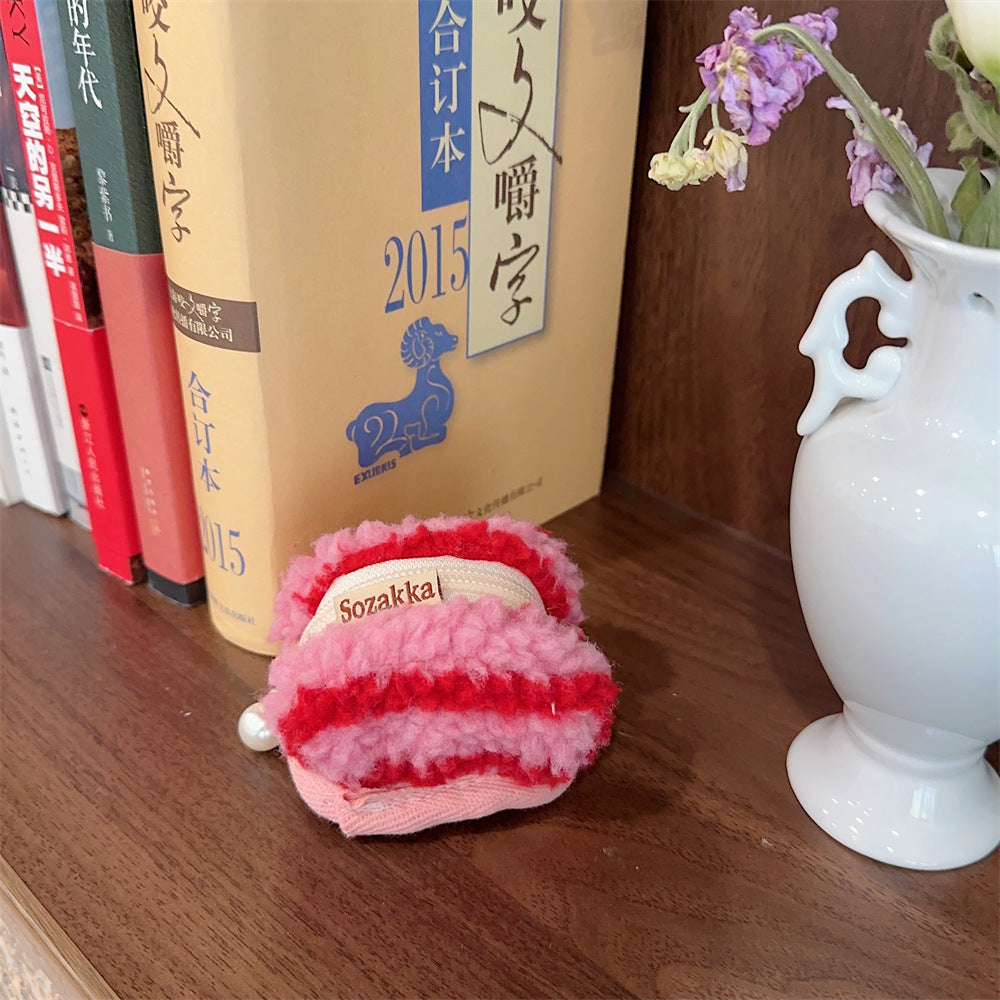 Cute Plush Soft Airpods Protective Cover Bag