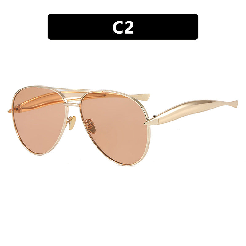 Toad Shaped Metal Sunglasses