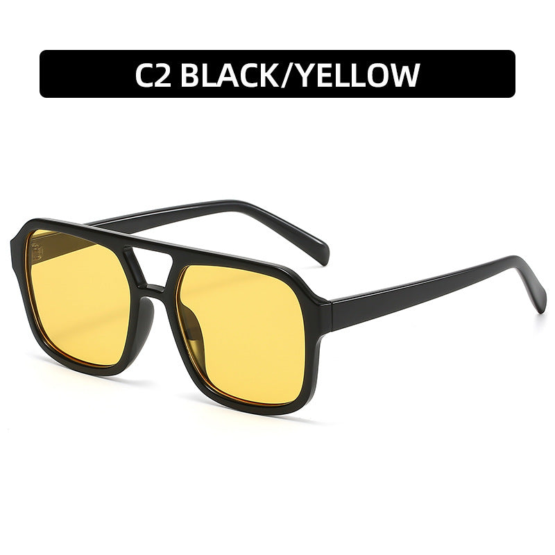 Gafas de sol clásicas de aviador de doble haz