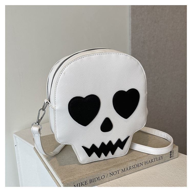 Bolso de hombro con diseño de calavera gótica de Halloween