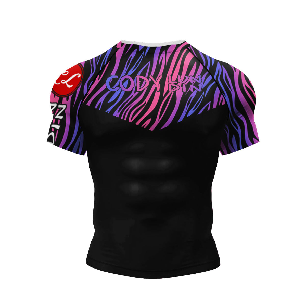 Camiseta de manga corta con estampado digital 3D de Halloween para hombre