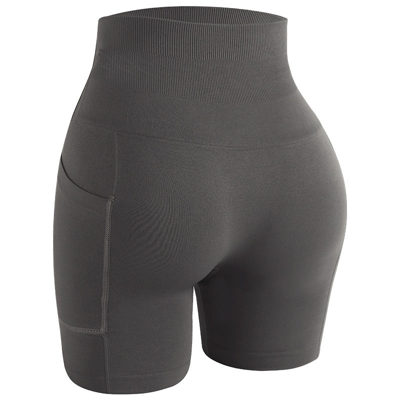 Women Yoga Fashion Solid Color Sports Shorts