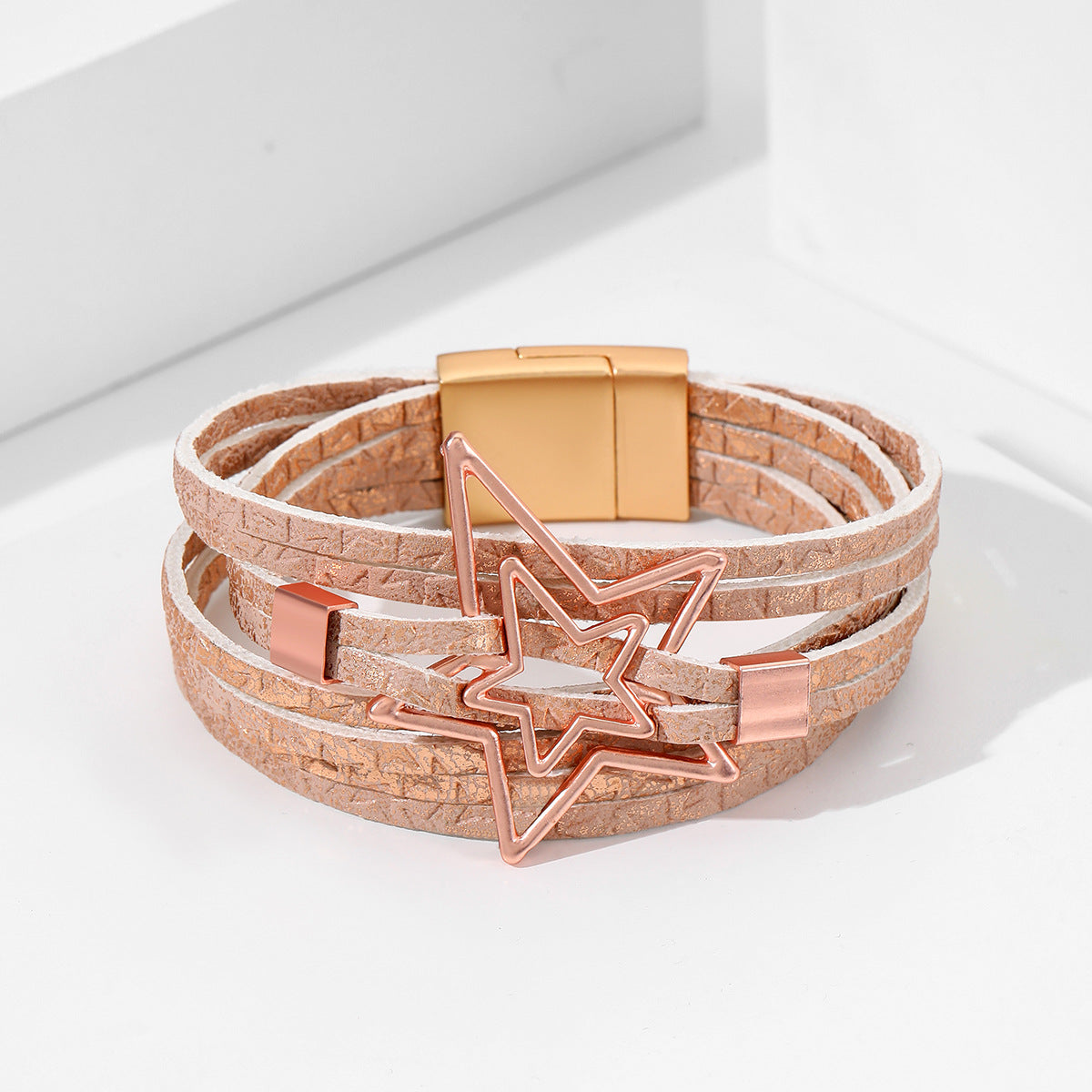 Bohemian Multi-Layer Leather Alloy Bracelet