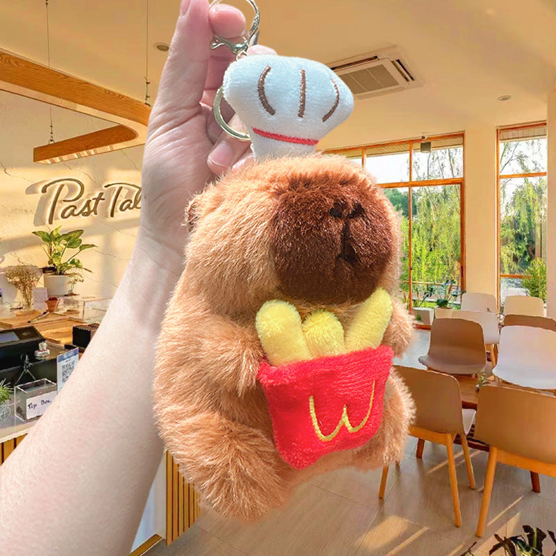 Adorable llavero de peluche con colgante para bolso y personajes coloridos