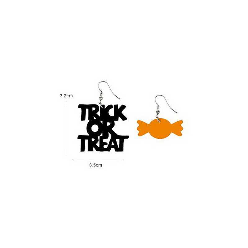 Pendientes colgantes de acrílico gótico oscuro para mujer de Halloween