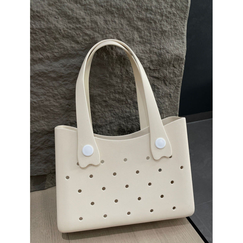 Bolso de playa de gran capacidad de EVA de color sólido de moda para mujer