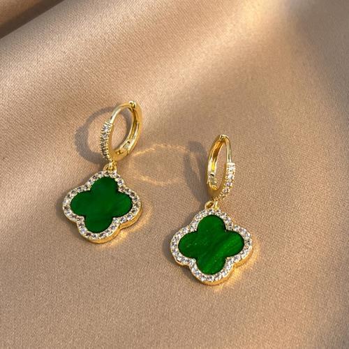 Women Simple Elegant Four-Leaf Clover Earrings