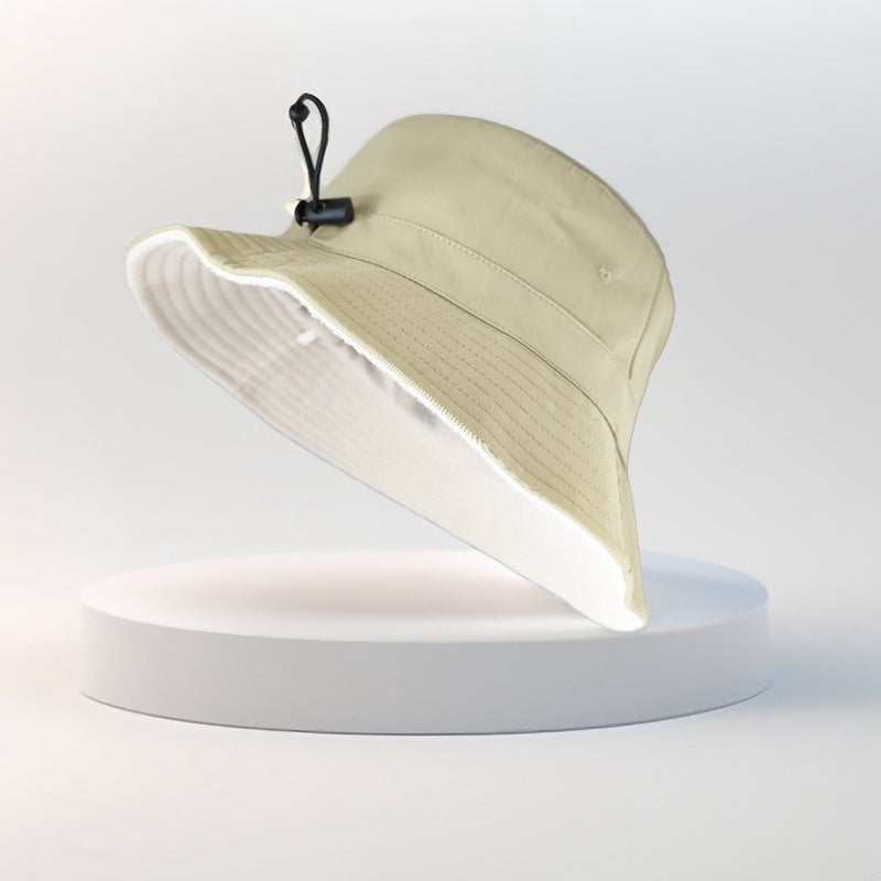Women Fashion Solid Color Plush Deepened Bucket Hat