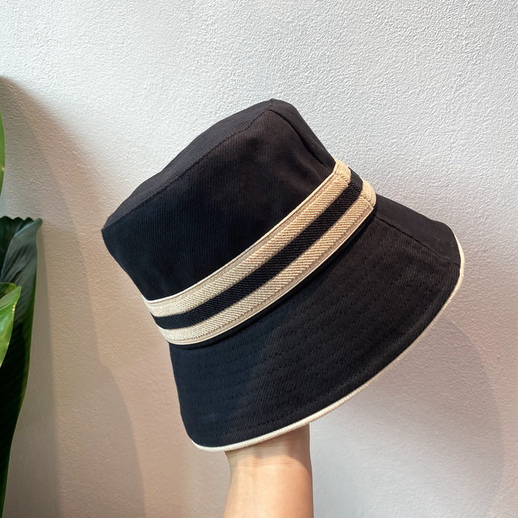 Sombreros de pescador con parasol y costuras de cinta sencillas para mujer