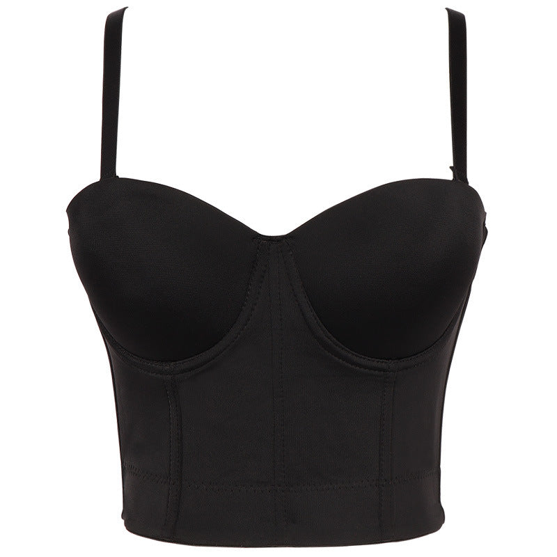 Women Fashion Solid Color Sling Corset