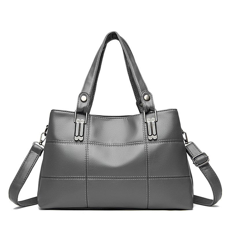 Sac à main simple et uni multicouche en PU pour les affaires