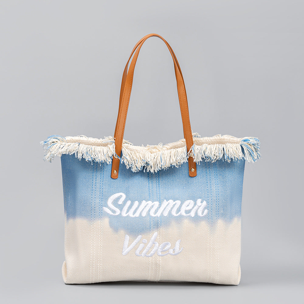 Sac fourre-tout brodé style bohème décontracté pour les fêtes