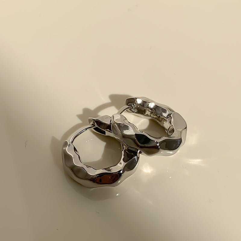 Women Retro Geometric Metal Earrings Alloy Trendy Jewelry