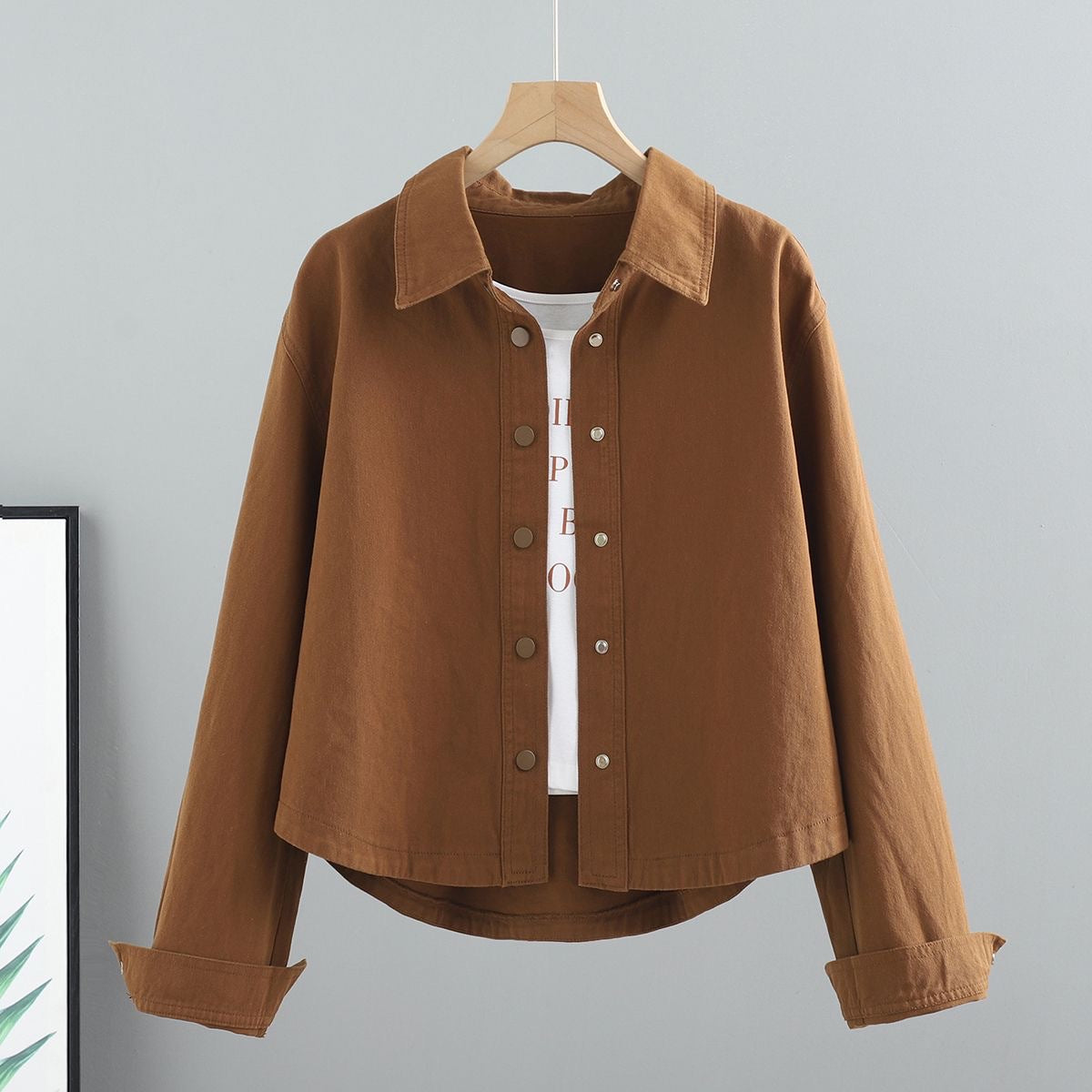 Women Casual Solid Lel Long Sleeve Coat