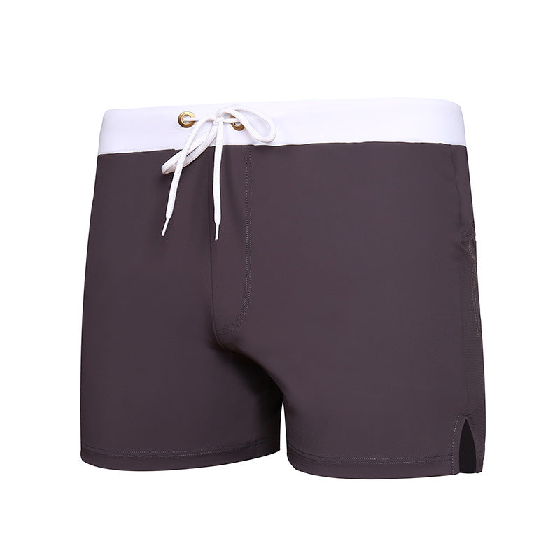 Bañador de playa informal con cordón y colores a juego para hombre