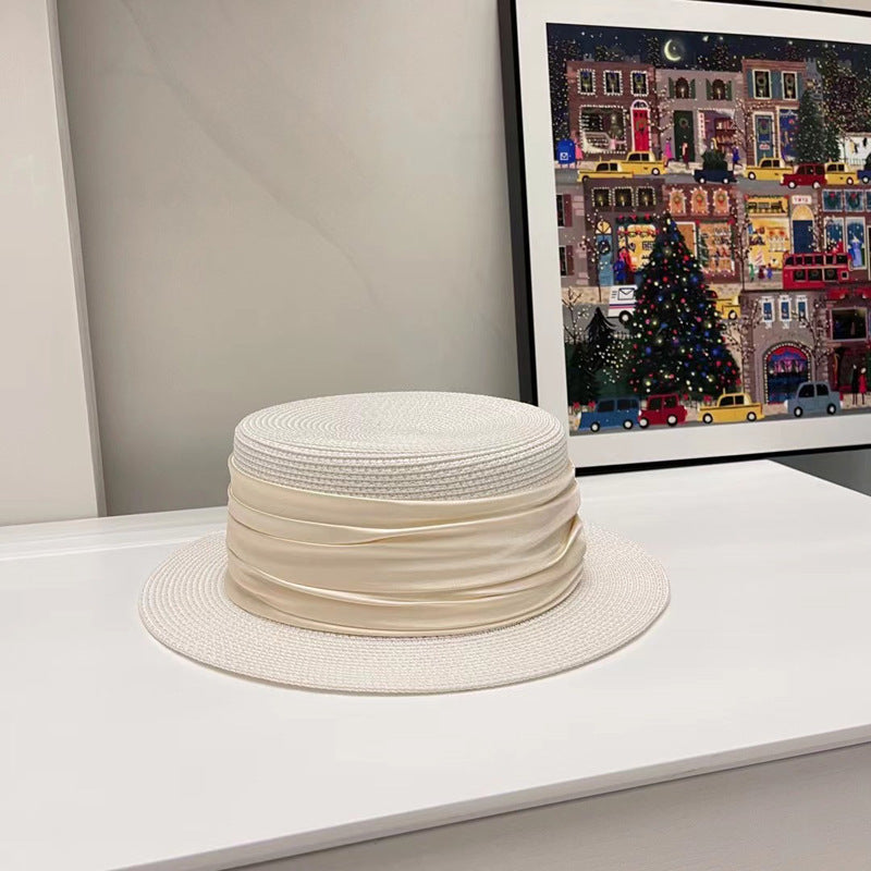 Women Fashion Casual Solid Color Straw Hat