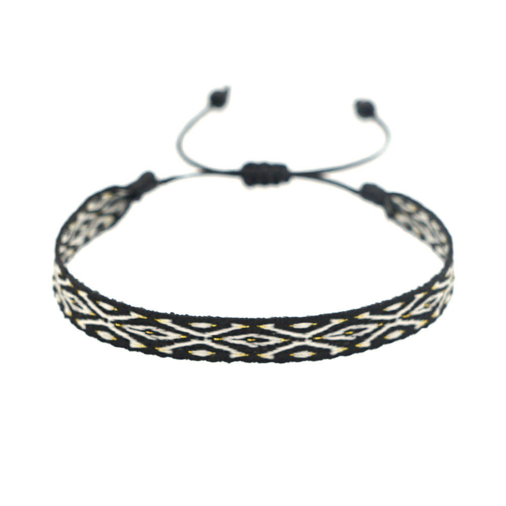 Bohemian Ethnic Ribbon Handwoven Bracelet